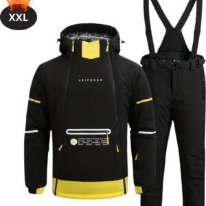 Bovista Skipak - SkiBroek - Skijas - Ski Suit - Wintersport - Heren - 2-Delig - Zwart - Maat XXL