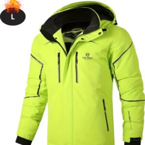 Bovista Skipak - SkiBroek - Skijas - Ski Suit - Wintersport - Heren - Winter - Warm Fleece - Groen - Maat L