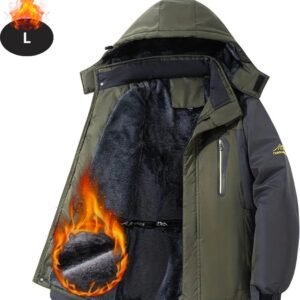 Bovista Skipak - SkiBroek - Skijas - Ski Suit - Wintersport - Heren - Winter - Warm Fleece - Legergroen - Maat L