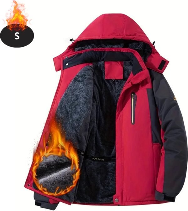 Bovista Skipak - SkiBroek - Skijas - Ski Suit - Wintersport - Heren - Winter - Warm Fleece - Rood - Maat S