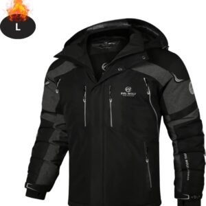 Bovista Skipak - SkiBroek - Skijas - Ski Suit - Wintersport - Heren - Winter - Warm Fleece - Zwart - Maat L