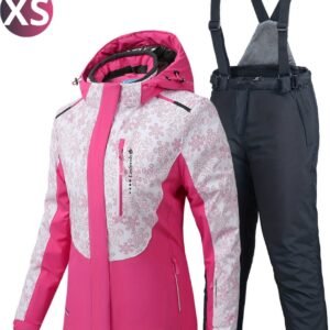 Bovista Skipak - SkiBroek - Wintersport - Skijas - Ski Suit - Dames - 2-Delig - Roze - Maat XS