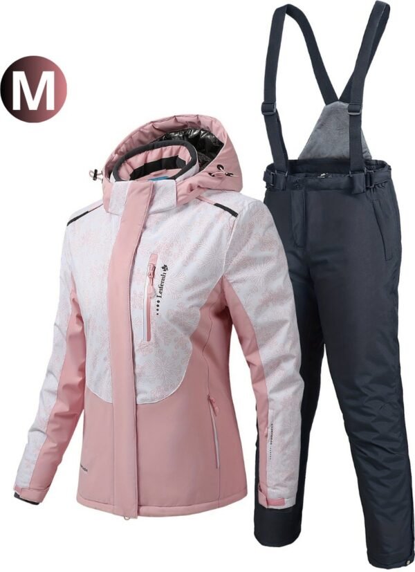 Bovista Skipak - SkiBroek - Wintersport - Skijas - Ski Suit - Dames - 2-Delig - Zalmroze - Maat M