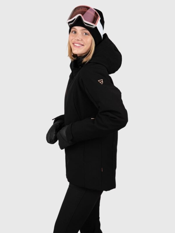 Brunotti Aria Dames Softshell Wintersport Ski Jas - Zwart - M