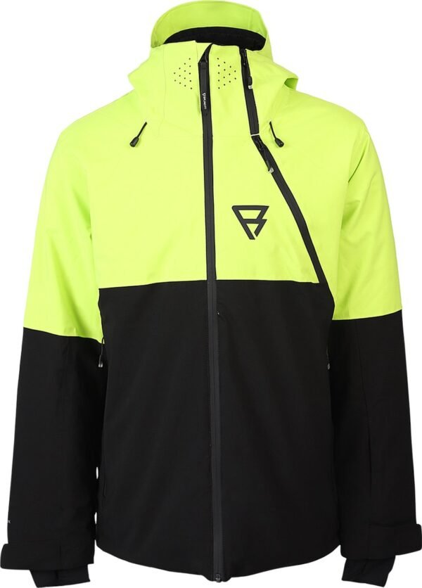Brunotti Curtis Heren Wintersport Ski Jas - Geel, Groen - L