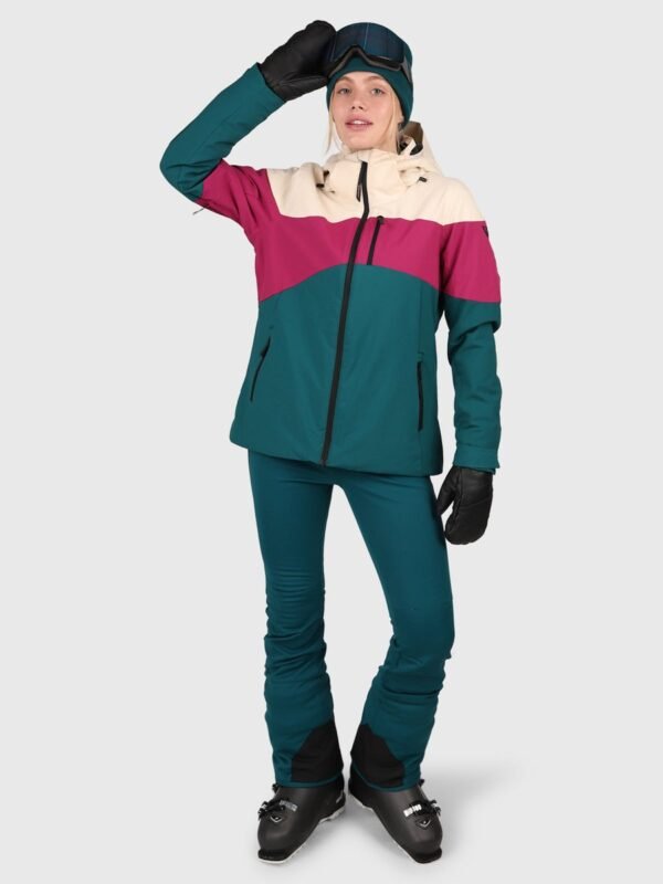 Brunotti Fastonia Dames Wintersport Ski Jas - Groen - M