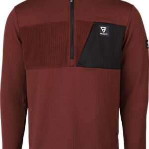 Brunotti Mattia Heren Fleece Pully - Rood, Bruin - M