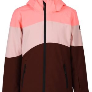 Brunotti Phoenixy Meisjes Wintersport Ski Jas - Rood, Bruin - 164