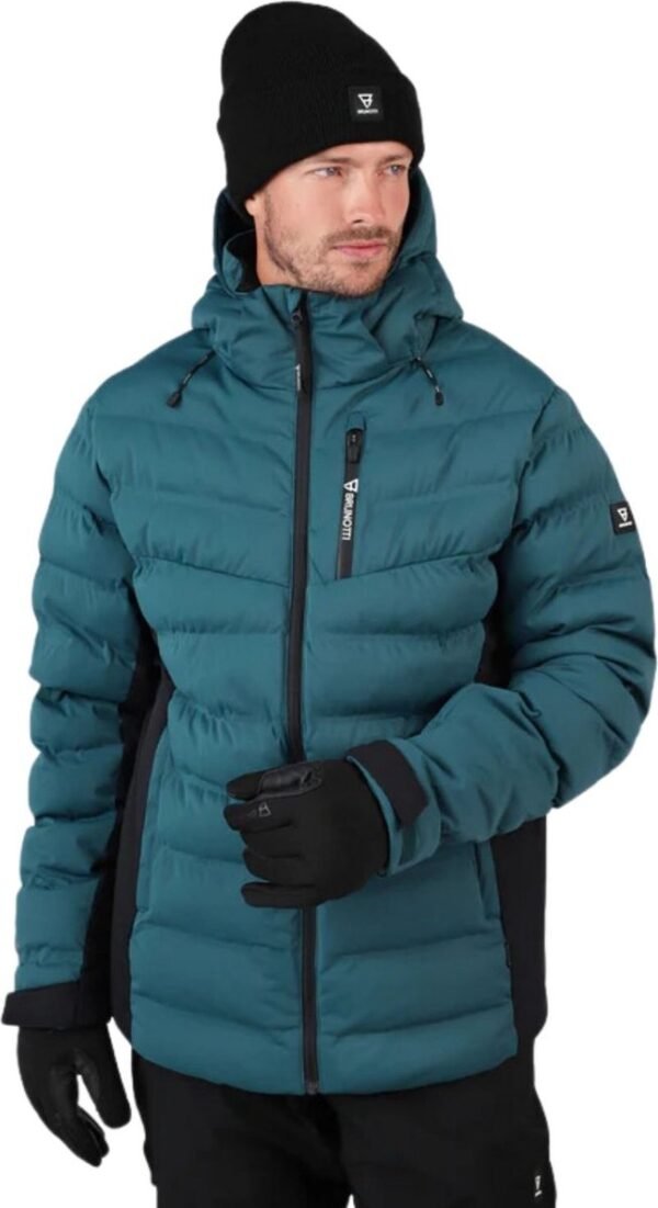 Brunotti Sanclair Heren Puffer Wintersport Ski Jas - Groen - XL