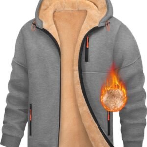 Casual Fleece Hoodies voor Heren met Rits en Capuchon - Warme Herfst Winter Tops