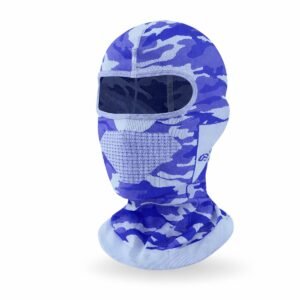 Cloudy - Ski Masker - Bivak - Bivakmuts - Gezichtmasker - Motor / Scooter / Fiets - Gezichtsmasker - Camouflage - Blauw