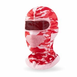 Cloudy - Ski Masker - Bivak - Bivakmuts - Gezichtmasker - Motor / Scooter / Fiets - Gezichtsmasker - Camouflage - Rood