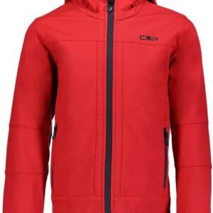Cmp Fix Hood 3a00094 Softshelljack Rood 24 Months Jongens,Meisjes