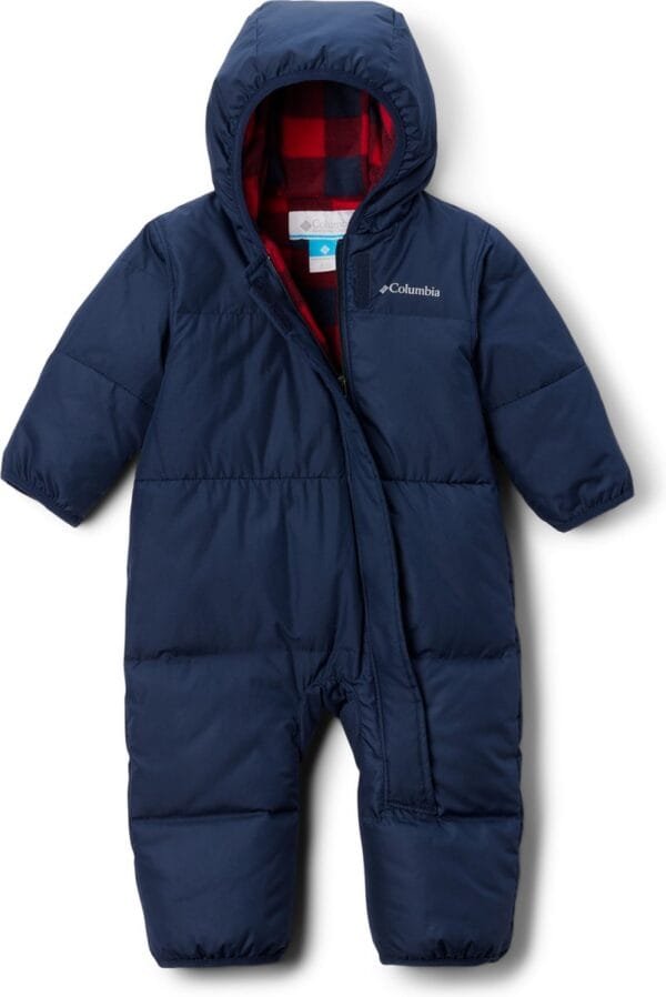 Columbia Snuggly Bunny™ II Bunting Youth Infant Skipak - Coll Navy, Mountain Red Check - Maat 12/18