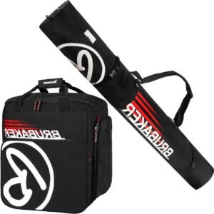 Combi Set Ski Tas - Skis en Skischoen Tas - Wintersporter Transport - Verstevigd Binding Gebied - 170 cm