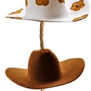 Cowboy Hoed Achteruitkijkspiegel Hanger Auto Interieur Decoratie Zonneklep Sieraden Western Stijl Hoed Vorm Ornament Accessoires