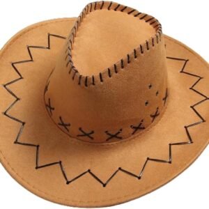 Cowboyhoed Met Brede Rand - Casual Fedora Voor Volwassenen - Suède - Perfect Voor Carnaval, Halloween en Cosplay