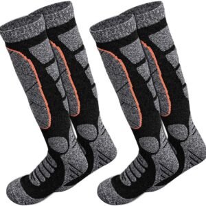 Dailygoods- Skisokken Thermisch - Knielang Ontwerp - Katoen/Polyester - Warmte-Isolatie - Voor Skiën/Snowboarden - Comfortabele Pasvorm - Thermische Sokken