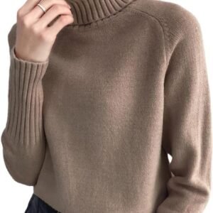 Dames Cashmere Trui met Col voor Herfst en Winter