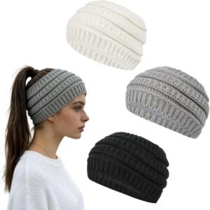 Dames Hoofdbanden - Warme Haarbanden - Buitenactiviteiten - Zachte Voering - 21x15cm - Drie Kleuren