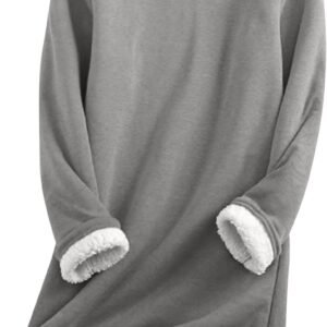 Dames Pullover - Fleece Trui - Warm Blijven - Sherpa Gevoerd - Lange Mouwen