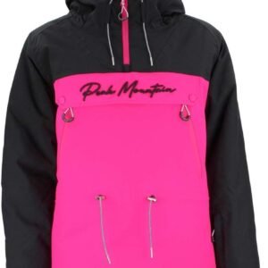 Dames Ski Jas - Winterjas Sport - Sneeuw Sporten - Waterdicht Ademend - Maat XL - Zwart Fuchsia