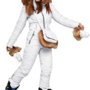 Dames Skipak - Snowsuit Jumpsuit - Wintersport Outdoor - Waterdicht Winddicht - Met Ski Pocket - Zwart