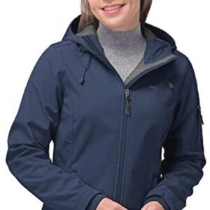 Dames Softshelljas 33000ft - Waterdicht, Ademend, Warme Winterjas met Capuchon