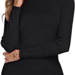 Dames Trui met Hoge Kraag Comfortabele Elegante Pullover voor Herfst en Winter