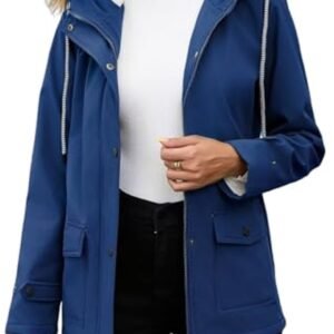 Dames Waterdichte Softshell Jassen met Capuchon voor Herfst en Winter