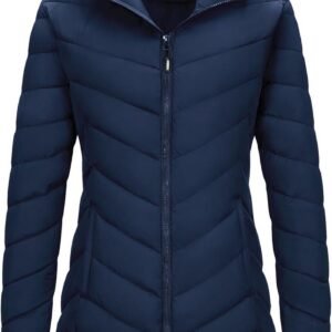 Dames Winterjas Lang Warm Gevoerd Damesparka Waterdicht met Capuchon