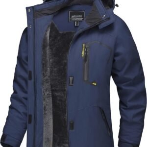 Dames Winterjas Warm Fleece Ski-jack met Capuchon