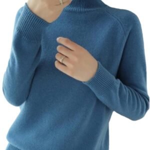 Dames kasjmier rolkraagtrui voor herfst en winter - Casual gebreide trui in effen kleur