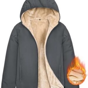 Dames sweatshirt met capuchon - Gevoerde wintermantel van thermo-fleece
