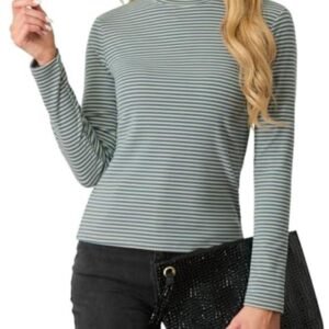 Dames sweatshirts met lange mouwen en rolkraag - Stretch pullover voor herfst en winter