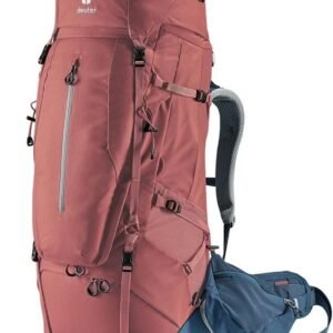 Dames trekkingrugzak 60+15 liter met verstelbare ruglengte en vrouw-specifieke pasvorm