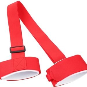 Draagriem Skiuitrusting - Ski Accessoire - Wintersport Vervoer - Verstelbare Schouderband - 120 cm - Rood