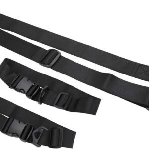 Draagriem Snowboard - Mat Schouderband - Wintersport Vervoer - Verstelbare Lengte - Middel - Zwart