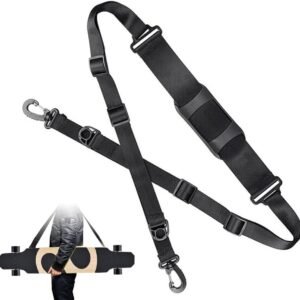 Draagriem voor Skateboard en Snowboard - Geschikt voor Longboards, Elektrische Scooters en Yogamatten - Zwart