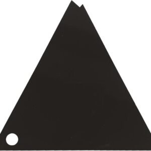 Driehoekige Schraper - Ski Tool - Ski Onderhoud - Nauwkeurig Geslepen Rand - 14 cm - Zwart/Bruin
