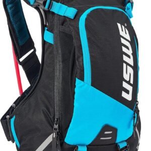 Drinkrugzak 12L met 3,0L waterzak voor MTB, e-MTB en gravel zwart/blauw