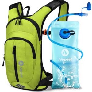 Drinkrugzak 8 liter met drinkzak voor MTB, hardlopen en skiën - lichtgewicht, comfortabel en veilig