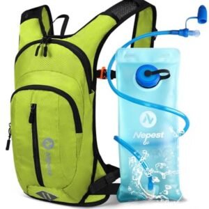 Drinkrugzak 8 liter met drinkzak voor MTB, hardlopen en skiën - lichtgewicht, comfortabel en veilig