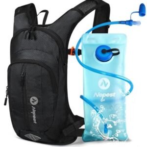 Drinkrugzak 8 liter met drinkzak voor MTB, hardlopen en skiën - lichtgewicht en comfortabel