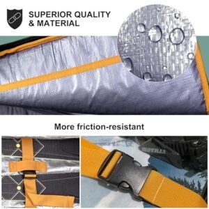 Dubbel gewatteerde skitas voor 1-2 paar ski's - 165/175 cm Donkerblauw