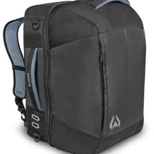 Duurzame Skischoentas voor Ski- en Snowboardlaarzen - Premium Reisrugzak met Geïsoleerd Vak en Meerdere Draagmogelijkheden - Stealth Smoke Blauw, XL