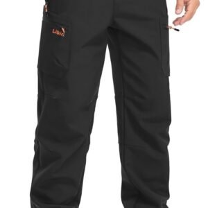 Duurzame Sneeuwbroek Heren - Waterdichte Softshell Trekbroek voor Winterwandelen met Ritszakken