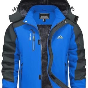 Duurzame Snowboardjas voor Heren - Waterdichte Softshell Fleece Winterjas met Capuchon en Ademend Ontwerp