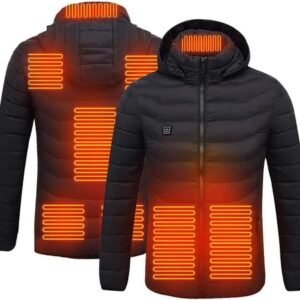 Elektrisch Verwarmd Jas - Winterjas - Buitenactiviteiten - 8 Verwarmingszones - Unisex - Zwart