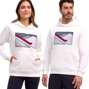FALKE SK 130 Years verwarmend katoen hoodie heren wit - maat XS